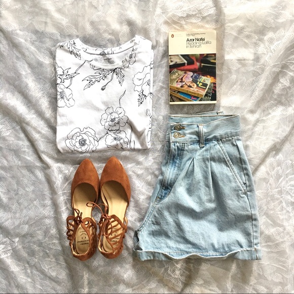 Forever 21 | denim high-waisted shorts, 28” - Picture 4 of 4